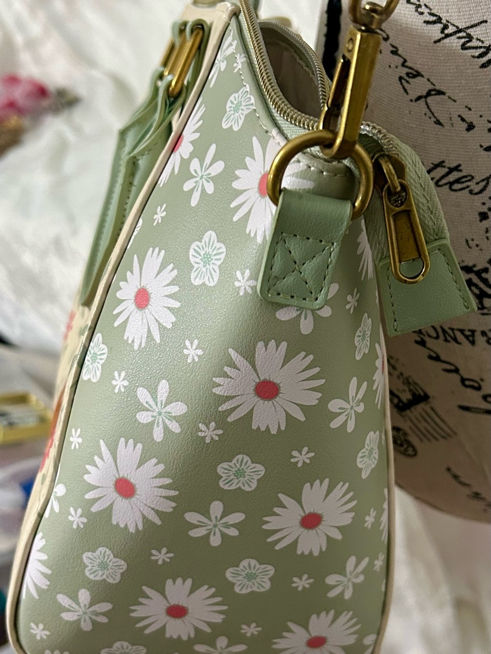 Pokemon Eevee Floral Satchel in Mint and Cream - Picture 7 of 15